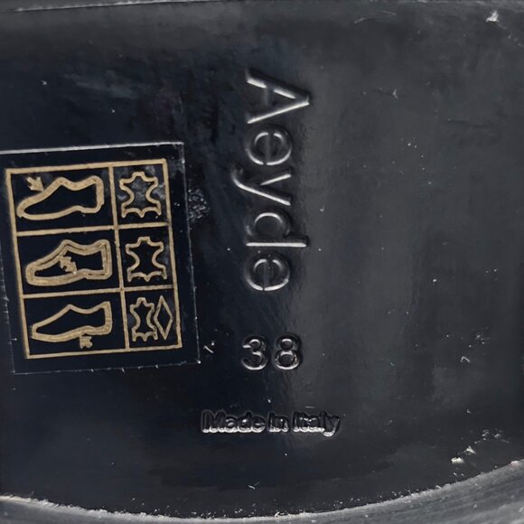 NEW Aeyde Ruth Loafer Womens EU 38 Creamy Nappa Leather Slip On Chunky Lug Sole - Picture 13 of 14